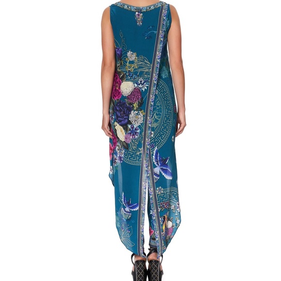 Camilla teal Lunar Gazing silk blouse NWT XS/S - Picture 6 of 12